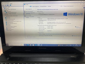 Б/в Ноутбук Lenovo 15/amd a10 7300 ddr3/4gb ddr3/hdd *відсутній/ssd 256 gb/*інтегрована 01-200956649