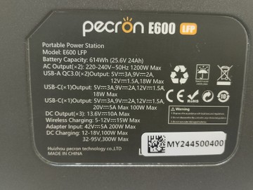 Б/в Зарядна станція Pecron e600lfp 01-200976547