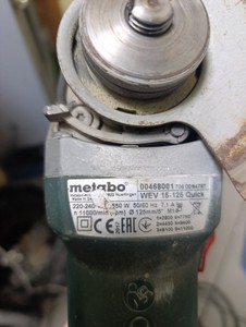 Б/в Кутова шліфмашина Metabo wev 15-125 quick 01-200998760