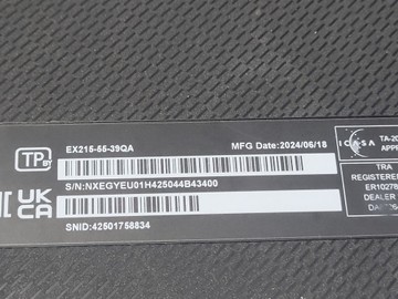 Б/в Ноутбук Acer 15/core i3-1215u ddr5/8gb ddr5/hdd *відсутній/ssd 120 gb/*інтегрована 01-201116915