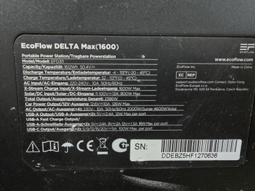 Б/в Зарядна станція Ecoflow delta max 1600 01-201142628