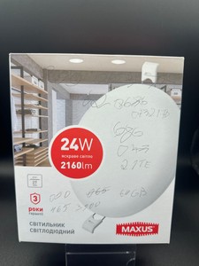 Б/в Світильник точковий Maxus maxus sp edge 24w, 4100к 01-201116475