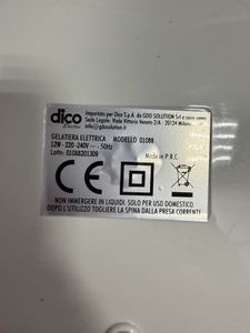 Б/в Морожениця Dico Electric gelatiera electtrica 01-200810483
