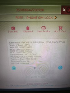 Б/в Мобільний телефон Apple iphone 16 pro 128gb 01-200983723