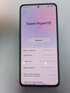 Б/у Мобільний телефон Xiaomi redmi note 14 4g 6/128gb 01-201158424