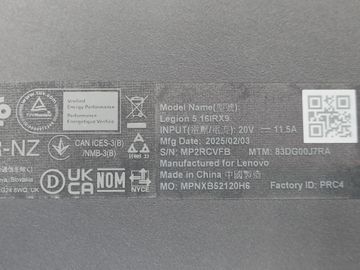 01-200771144: Lenovo 16/core i7-13650hx ddr5/16gb ddr5/ssd 1000 gb/geforce rtx4060 8gb