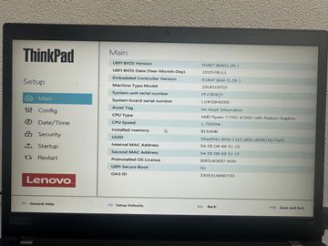 01-200783659: Lenovo 14/ryzen 7 pro 4750u ddr4/8gb ddr4/ssd 256 gb/*інтегрована