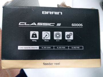 Б/у Катушка рыболовная Brain classic iii feeder 6000s 01-200808954