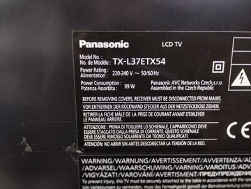 Б/в Телевізор Panasonic tx-l37etx54 01-200880553