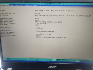 Б/у Ноутбук Acer 15/ryzen 7 pro 4750u ddr4/16gb ddr4/hdd *відсутній/ssd 500 gb/*інтегрована 01-200919880