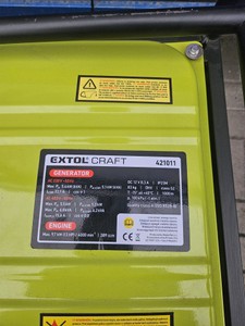 Б/в Генератор Extol 421011 01-200974977