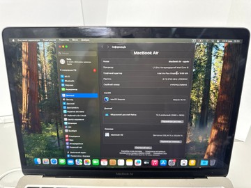 Б/в Ноутбук Apple macbook air 13" 2020 a2179 core i5 1,1ghz/ram8gb/ssd256gb/intel iris plus graphics 01-200979900