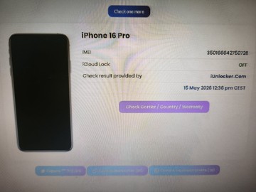 Б/в Мобільний телефон Apple iphone 16 pro 128gb 01-200983723