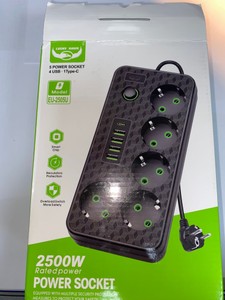 Б/в Мережевий фільтр Power Socket eu-2505u 01-201031862