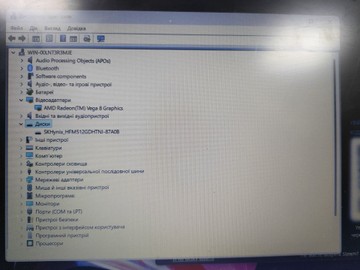 Б/в Ноутбук Lenovo 15/ryzen 5 3500u ddr4/8gb ddr4/hdd *відсутній/ssd 512 gb/*інтегрована 01-201057930