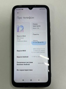 Б/в Мобільний телефон Xiaomi redmi 10a 4/64gb 01-201064766