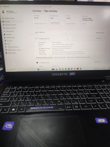 Gigabyte 15/core i5-12500h ddr5/16gb ddr5/hdd *відсутній/ssd 512 gb/geforce rtx4050 6gb