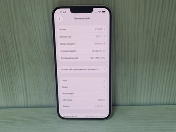 Б/у Мобільний телефон Apple iphone 13 256gb 01-201116179