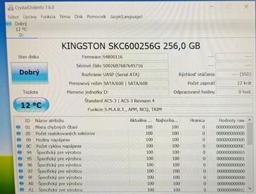 Б/в Ssd накопичувач Kingston kc600 256 gb 01-200866443