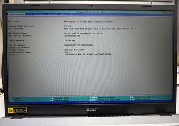 Б/в Ноутбук Acer 16/ryzen 5 7520u ddr5/16gb ddr4/ssd 500 gb/*інтегрована 01-200905607