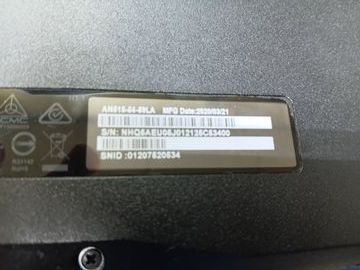 Б/в Ноутбук Acer 15/core i5 9300h ddr4/8gb ddr4/hdd *відсутній/ssd 256 gb/geforce gtx1050 3gb 01-200912140