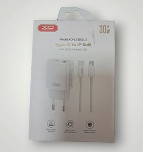 Б/в Мережевий зарядний пристрій Xo l130 +lightning 01-200889791