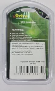 Б/в Автомобільний зарядний пристрій Drive idc-712 01-200923848