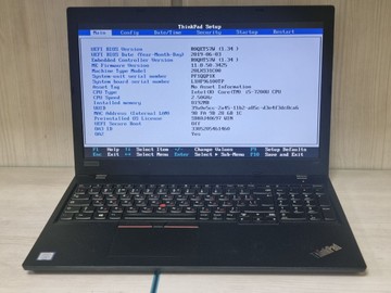 Б/в Ноутбук Lenovo 15/core i5 7200u ddr3/8gb ddr2/hdd *відсутній/ssd 256 gb/*інтегрована 01-201155573