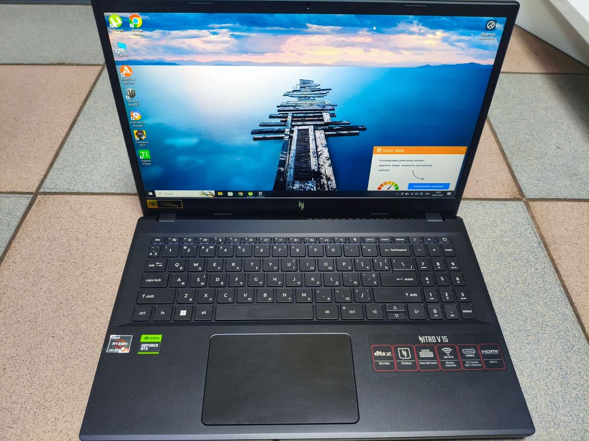 15/ryzen 5 7535hs ddr5/16gb ddr5/hdd *відсутній/ssd 512 gb/geforce rtx3050 6gb