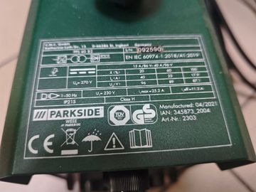 Б/в Зварювальний апарат Parkside pps 40b2 01-200846109