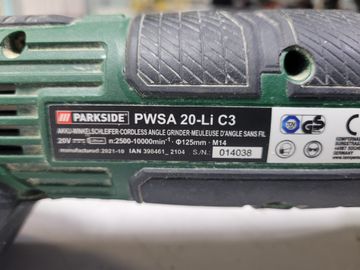Б/в Набір інструментів Parkside pwsa 20li c3/ psbsa 20li c3/ 3акб 4ah зп 01-200845301