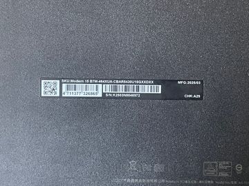 Б/в Ноутбук Msi 15/ryzen 5 7430u ddr4/16gb ddr4/hdd *відсутній/ssd 512 gb/*інтегрована 01-200889218