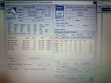 Б/в Ноутбук Acer 15/celeron n3060 ddr3/2gb ddr3/hdd 500 gb/*інтегрована 01-200894241