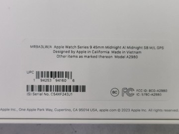 Б/в Смарт-годинник Apple watch series 9 gps 45mm aluminum case 01-200924528