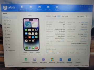 Б/в Мобільний телефон Apple iphone 14 pro max 128gb 01-200914785
