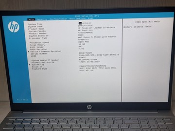 Б/в Ноутбук Hp 15/ryzen 5 5500u ddr4/16gb ddr4/hdd *відсутній/ssd 512 gb/*інтегрована 01-201127739