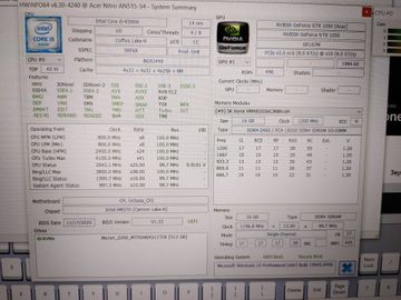 01-200791038: Acer 15/core i5 9300h ddr4/16gb ddr4/ssd 512 gb/geforce gtx1050 4gb