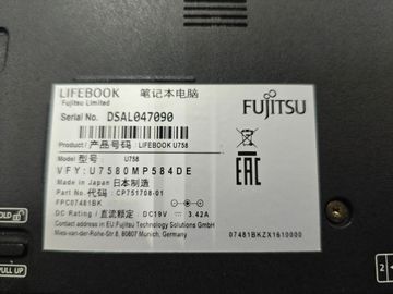 Б/в Ноутбук Fujitsu 15.6"/core i5 8350u 1.7ghz/ram16gb/ssd512gb/hd620 01-200881138
