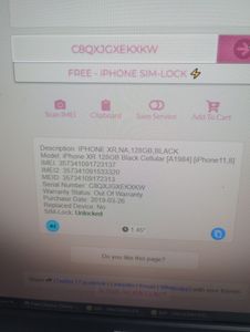 Б/в Мобільний телефон Apple iphone xr 128gb 01-200821477