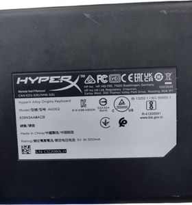 Б/в Клавіатура Hyperx alloy origins pbt rgb 01-200850920