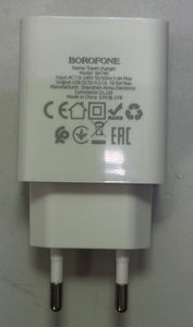 Б/в Мережевий зарядний пристрій Borofone ba74a 16-000273953