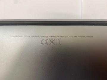 Б/в Ноутбук Apple macbook pro 16" 2019 /a2141 /core i7 2,6ghz /ram 32gb /ssd 512gb /amd radeon pro 5300m 01-200924738