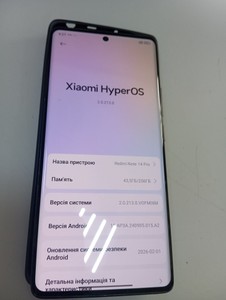 Б/в Мобільний телефон Xiaomi redmi note 14 pro 8/256gb 01-200941834
