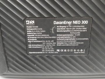 Б/в Зарядна станція Daranener neo 300 01-200989689
