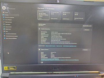 Acer 15/core i5-11400h ddr4/16gb ddr4/hdd 500 gb/ssd *відсутній/geforce rtx3050ti 4gb