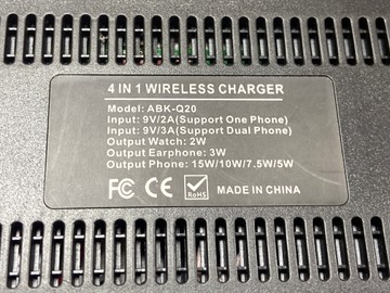 Б/в Бездротовий зарядний пристрій Wireless Charger abk-q20 01-201037833