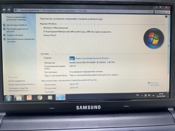 Б/в Ноутбук Samsung e1 2100 ddr3/2gb ddr3/ssd 32 gb/*інтегрована 01-201160286