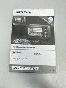 Б/в Електропіч Silvercrest sgb 1200 a1 01-201160350