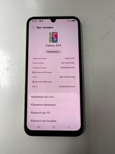 Б/в Мобільний телефон Samsung galaxy a24 sm-a245f 6/128gb 01-201173752