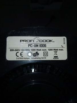 01-200778587: Proficook pc-um 1006